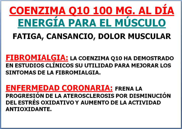 Coenzima Q10 y corazón